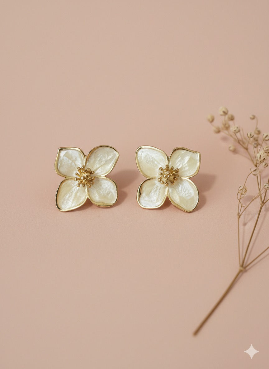 Metal Flower With Stone