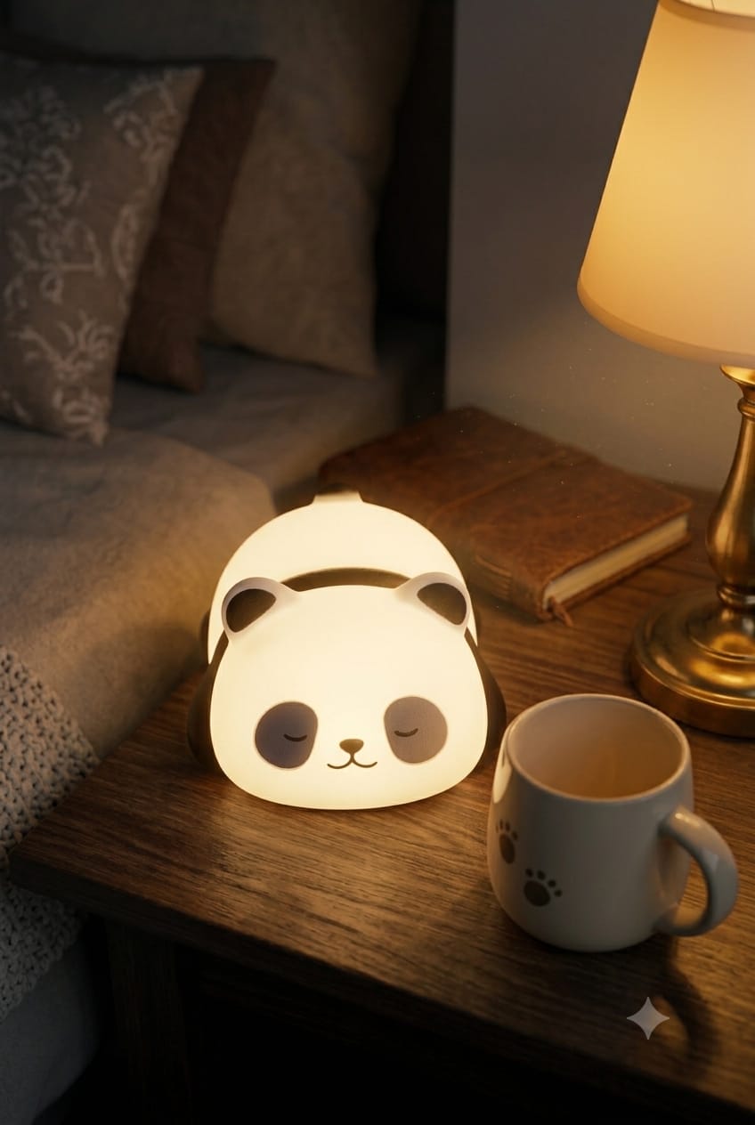 Cute Sleeping Panda Night Lamp