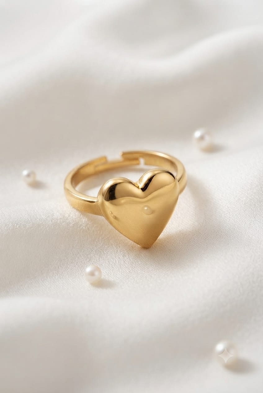 Heart Statement Ring - Anti Tarnish