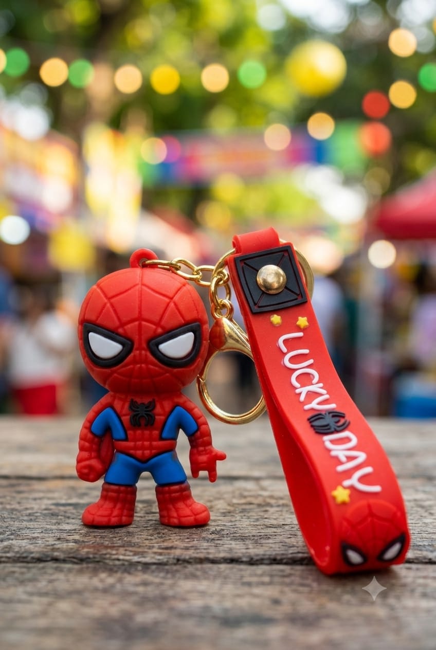 Silicone Spaider man - Keychain