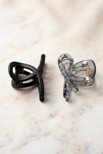 Minimalist Twist Hair Claw Clips