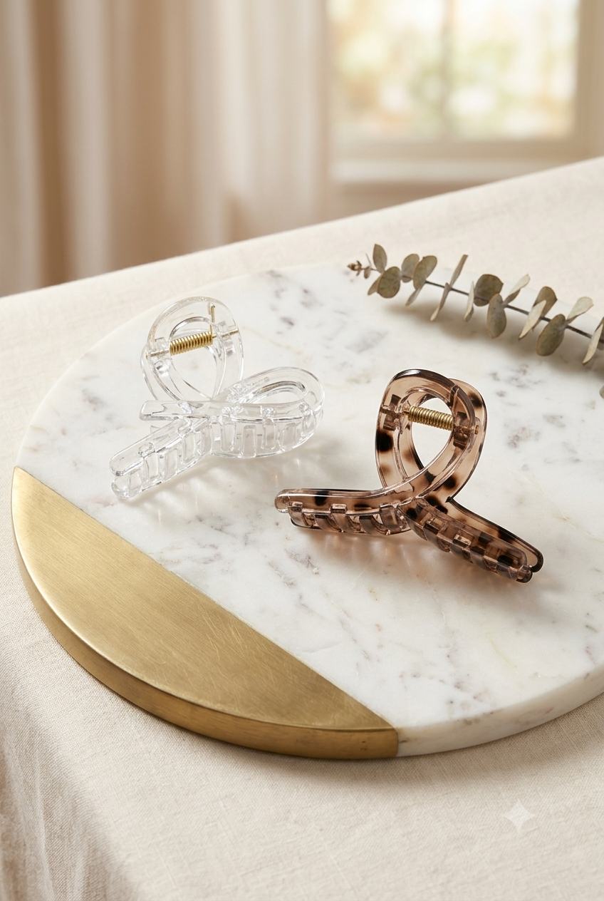 Minimalist Twist Hair Claw Clips