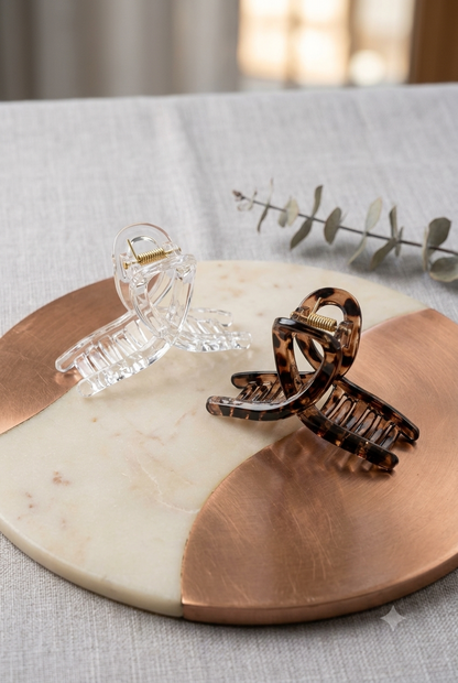 Minimalist Twist Hair Claw Clips