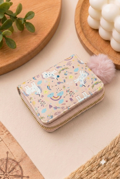 Unicorn Korean Wallet - Pink
