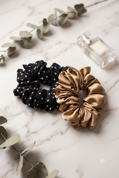 Elegant Satin Hair Scrunchies