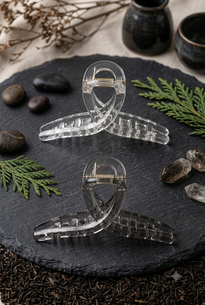 Minimalist Twist Hair Claw Clips