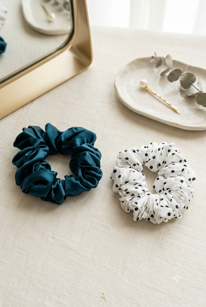 Elegant Satin Hair Scrunchies