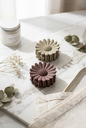 Floral Matte Hair Claw Clips