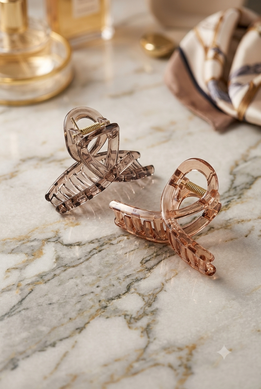 Minimalist Twist Hair Claw Clips