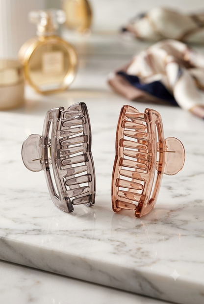 Minimalist Twist Hair Claw Clips