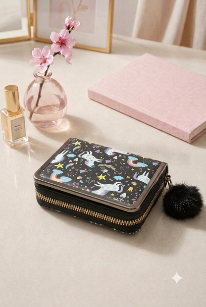 Unicorn Korean Wallet - Black