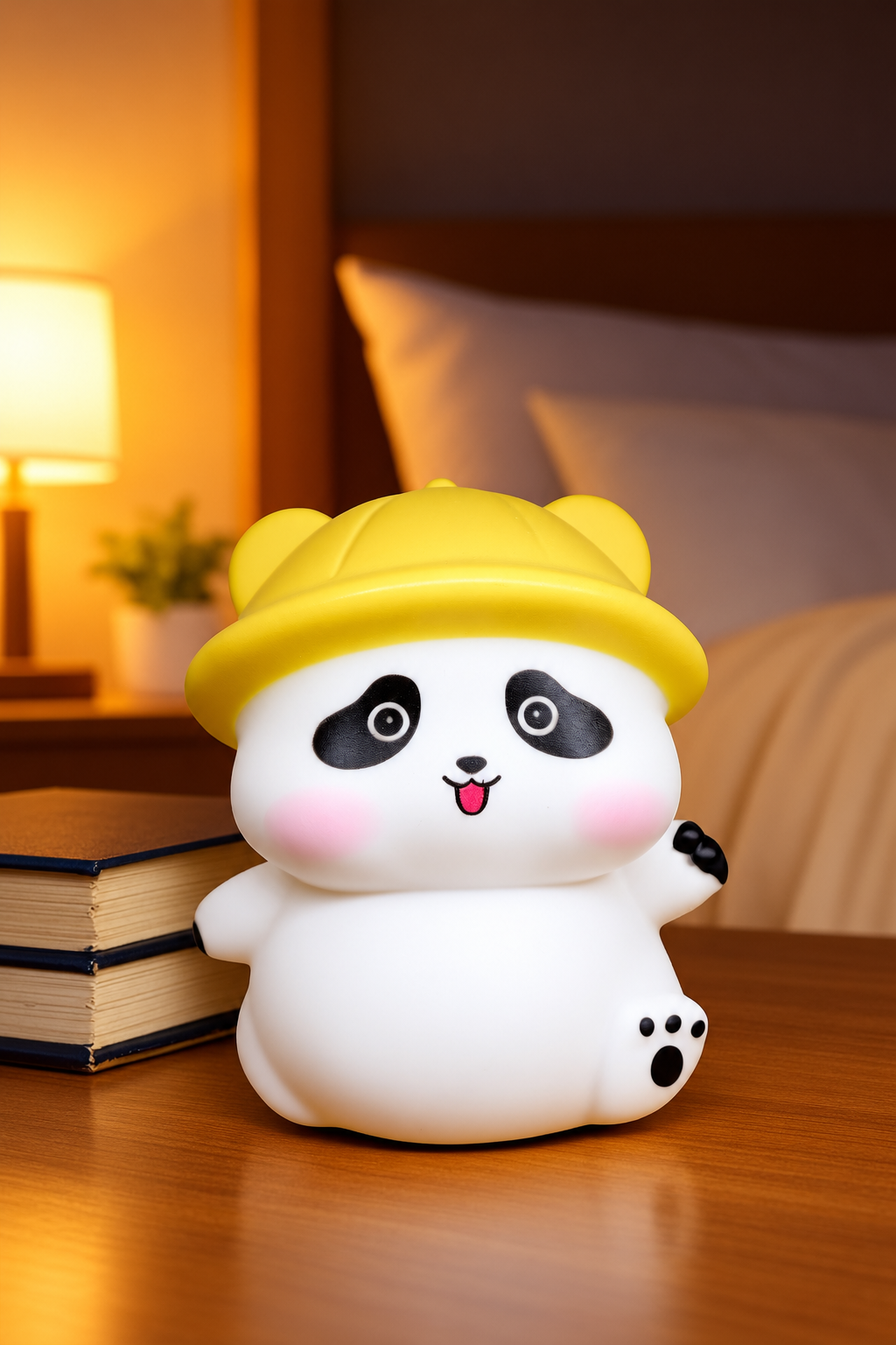 Mini Bamboo Yellow Cap Panda - Night Lamp