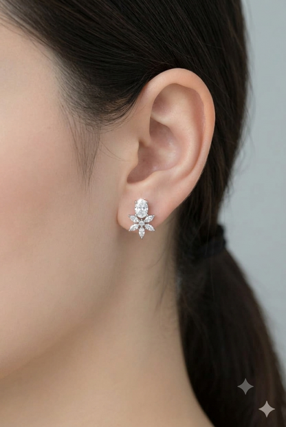 Crystal Flower - American Diamond