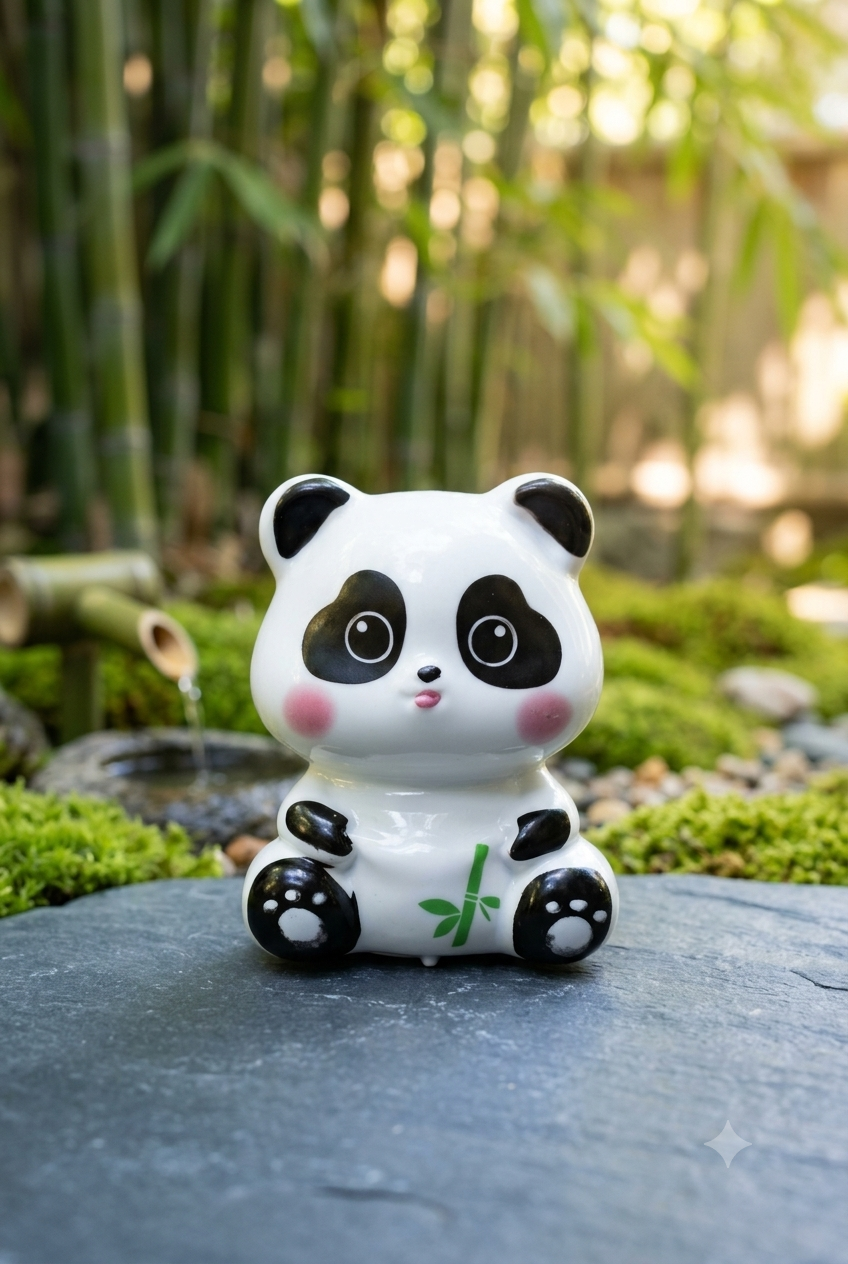 Cute Panda Mini Toy - pull - back