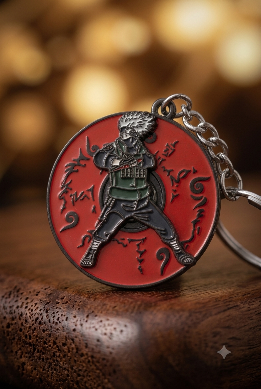Kakasi Metal Spinner - Keychain