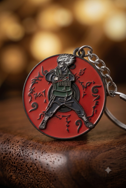Kakasi Metal Spinner - Keychain