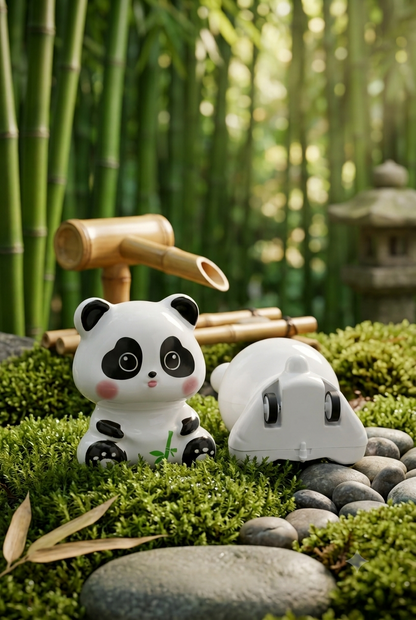 Cute Panda Mini Toy - pull - back