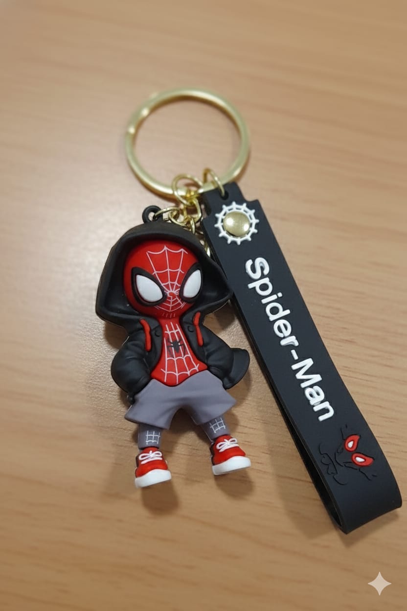 Silicone Spiderman - Keychain