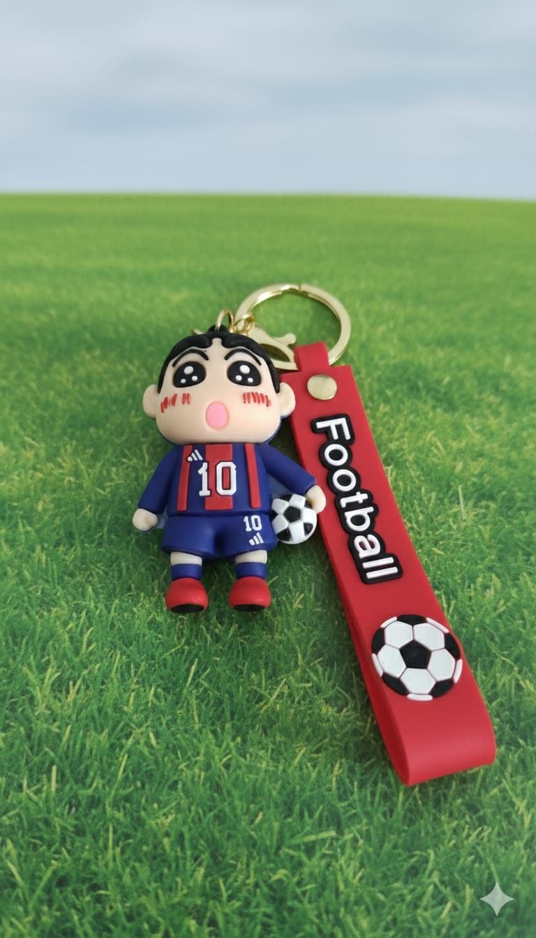 Silicone Foot Ball Shinchan - Keychain