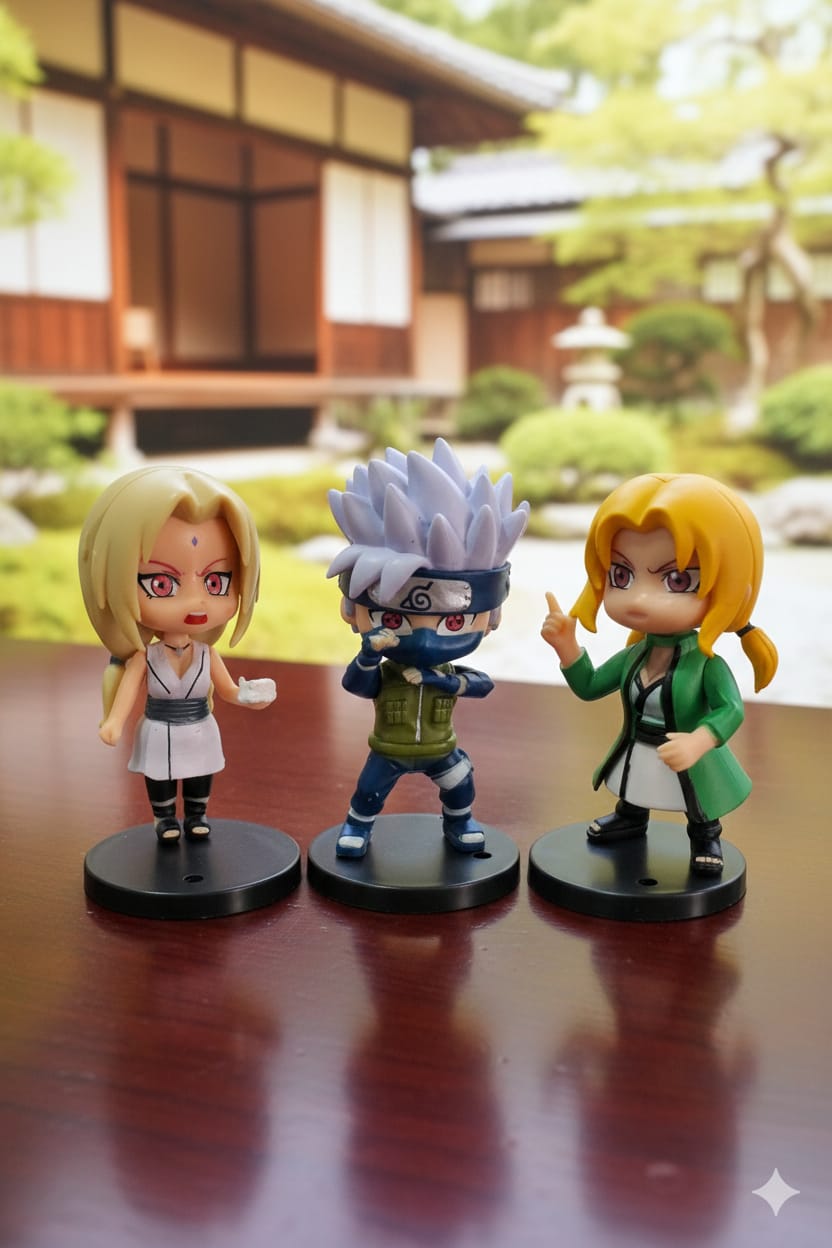 Augen Naruto -  Action Figure - [ Set Of 3 ]