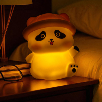 Mini Bamboo Yellow Cap Panda - Night Lamp