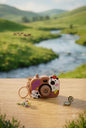 Mini Projector Camera With Keychain - Brown
