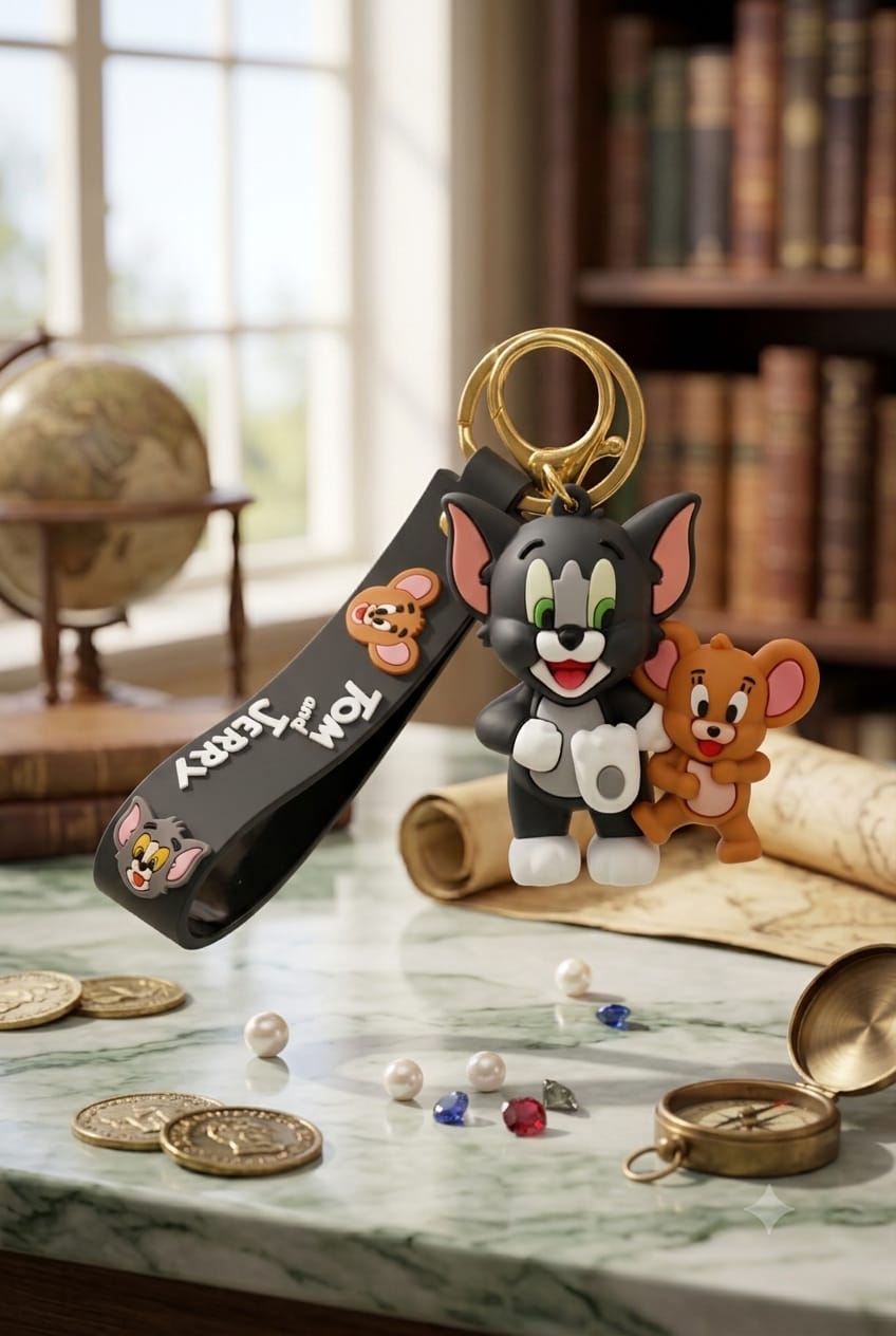 Silicon Tom & Jerry - Keychain