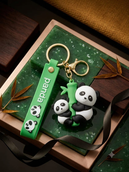 Panda Couple Keychain