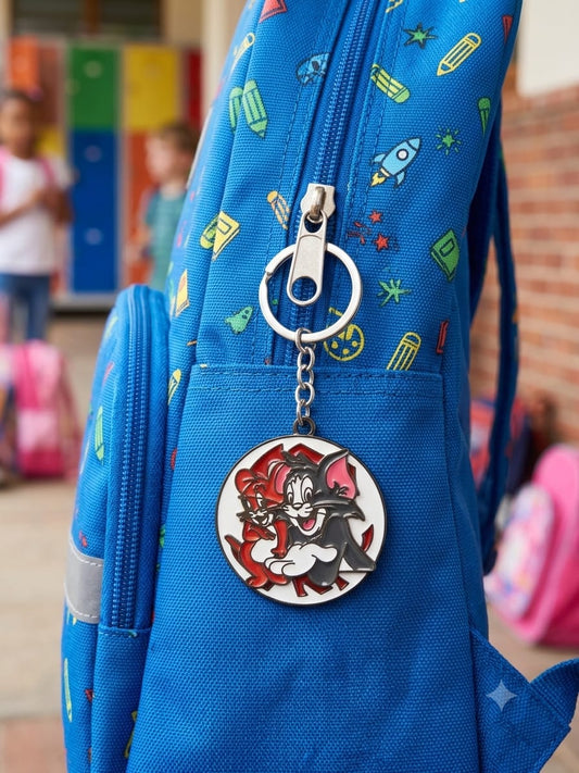 Tom & Cherry Spinner - Metal Key Chain
