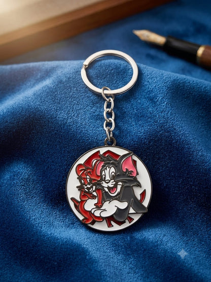 Tom & Cherry Spinner - Metal Key Chain
