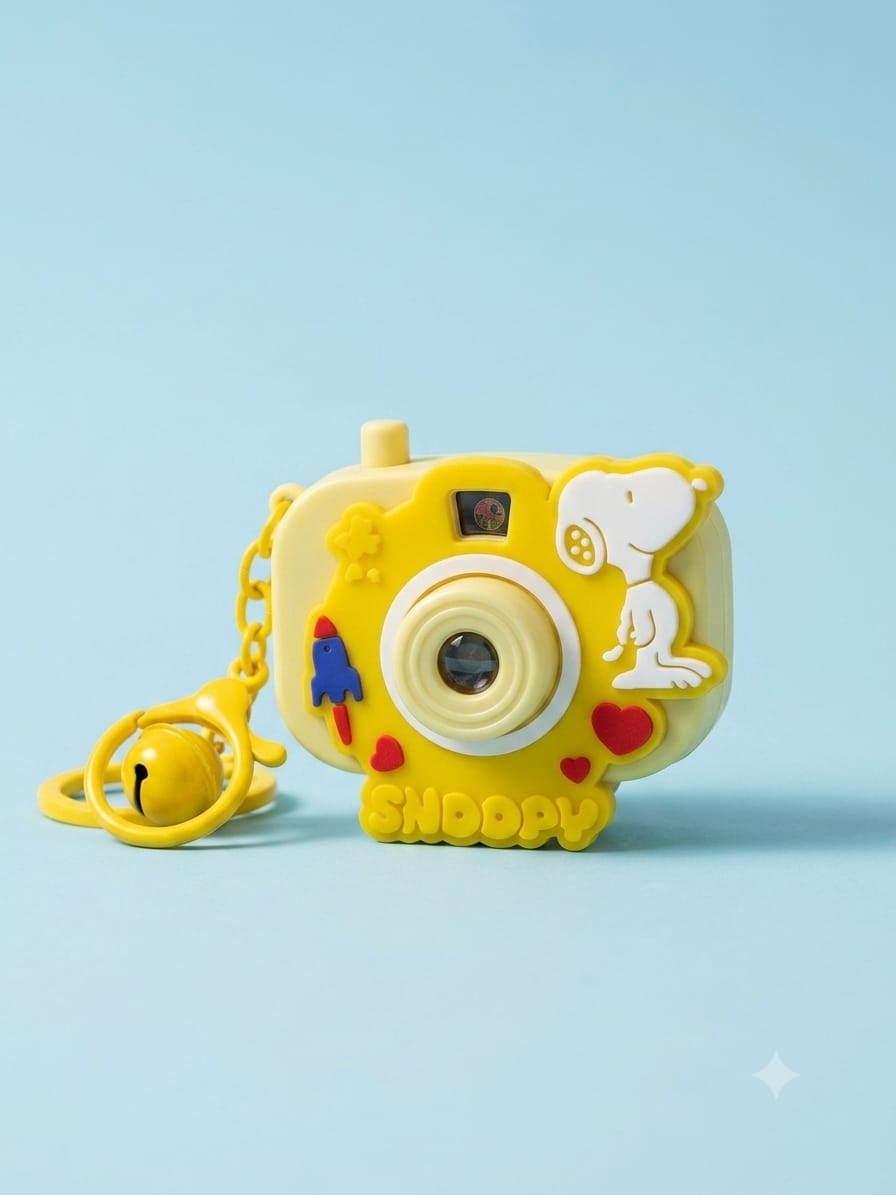Mini Projector Camera With Keychain - Yellow