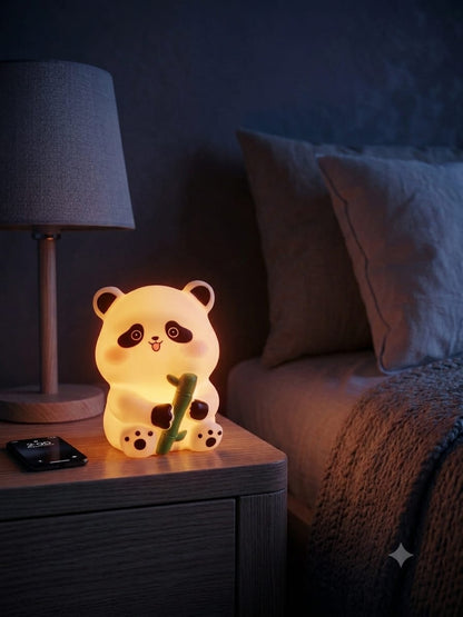 Mini Bamboo Panda Lamp