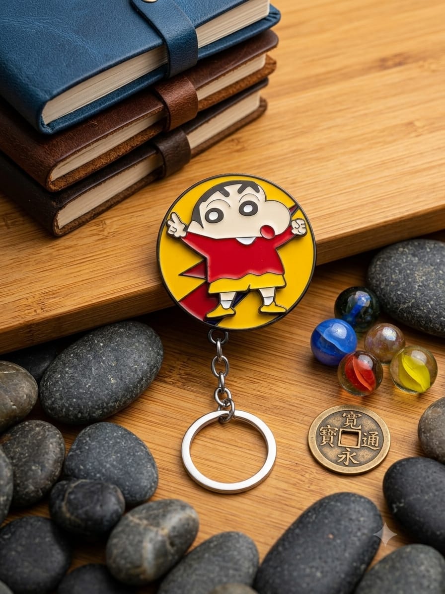 Shinchan Metal Spinner - Keychain