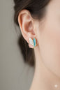 Pastel Enamel Butterfly Stud Earrings