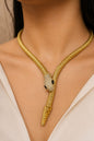 Golden Serpenti Crystal Choker Necklace