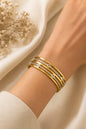 Multi-Layer Zircon Cuff Bangle - Anti Tarnish