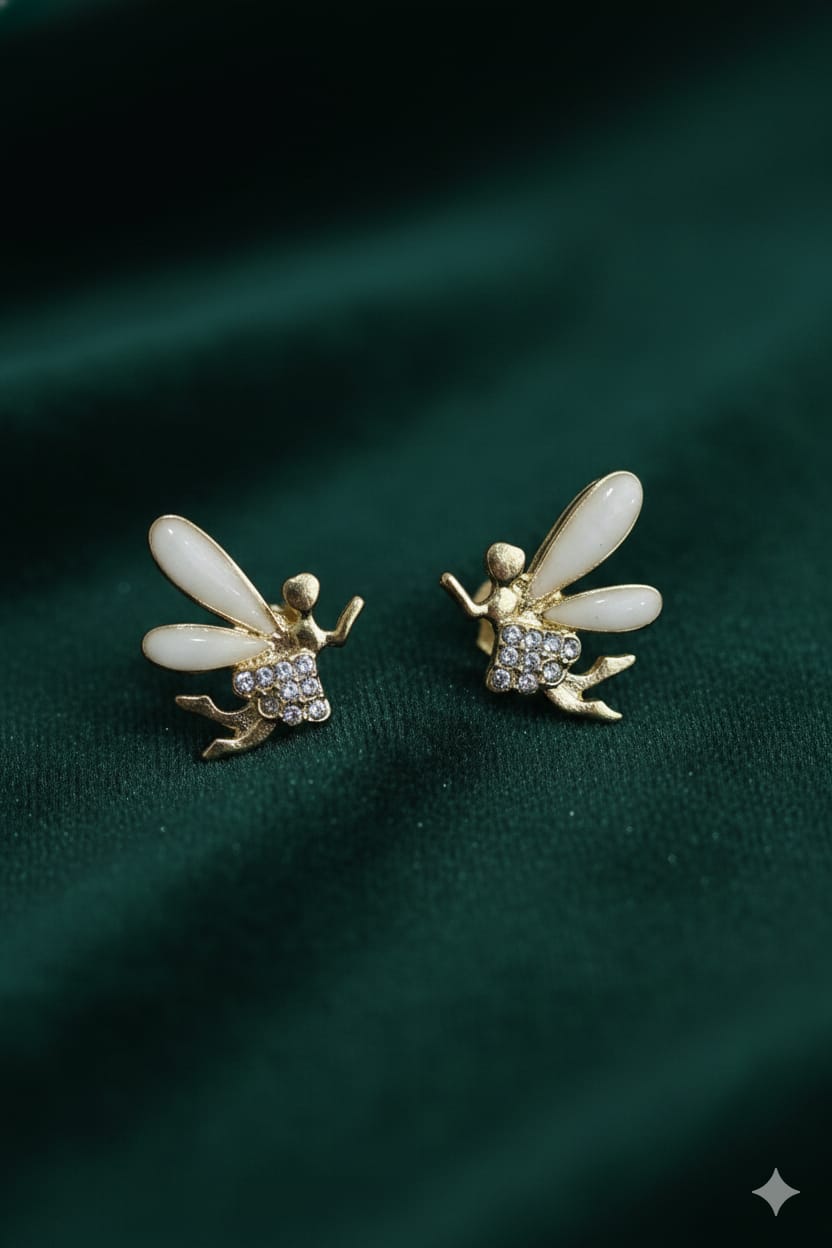 Enchanted Fairy Crystal Stud Earrings