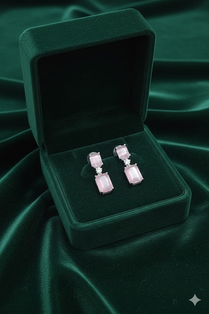 Dual Rose Quartz - American Diamond