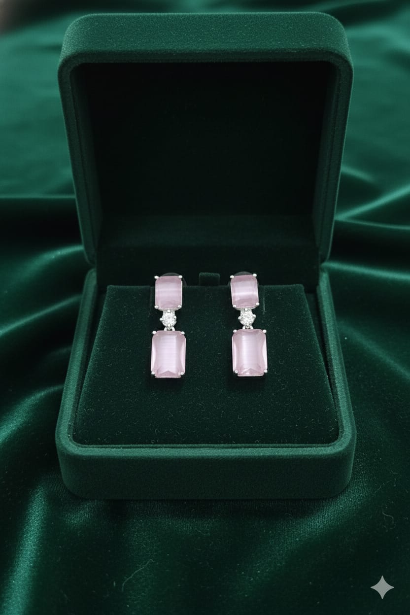 Dual Rose Quartz - American Diamond