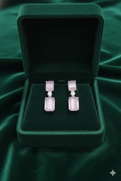 Dual Rose Quartz - American Diamond