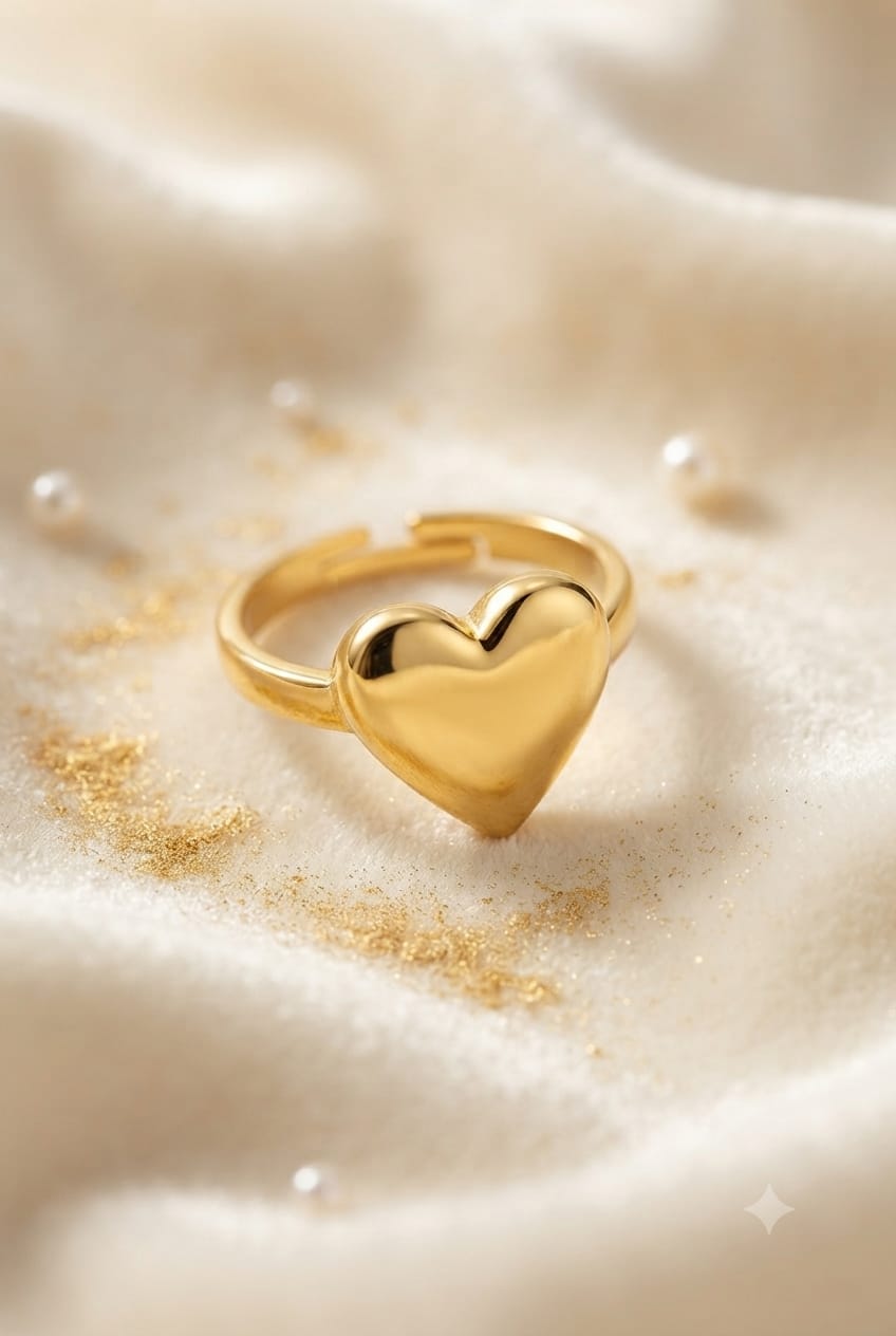 Heart Statement Ring - Anti Tarnish