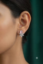 Rose Quartz & Zircon Floral - American Diamond