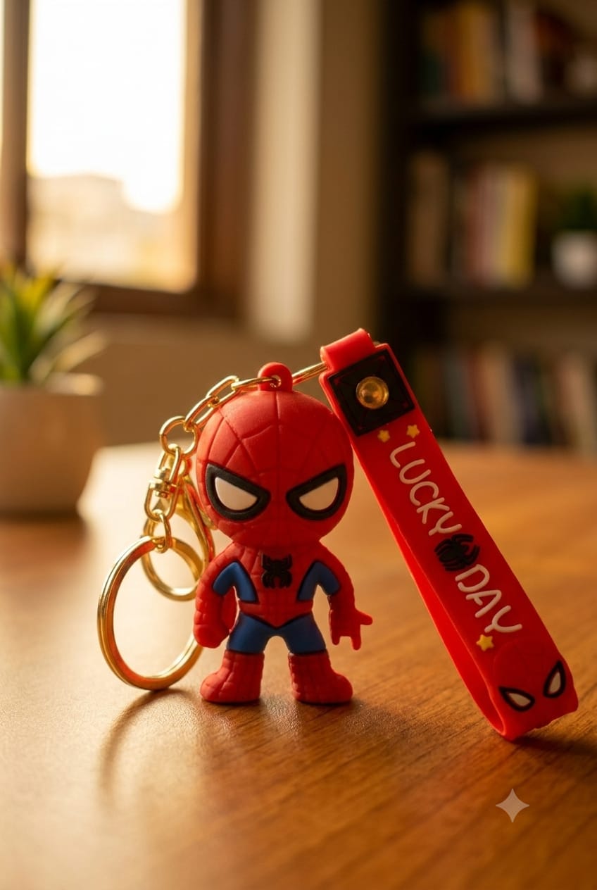 Silicone Spaider man - Keychain