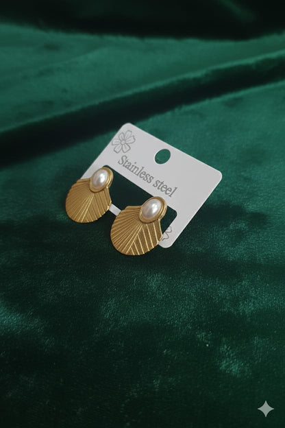 Golden Metal Hoops - Anti Tarnish